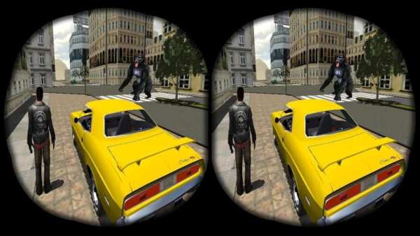 VR Злой Gorilla Rampage 3D скриншот 1