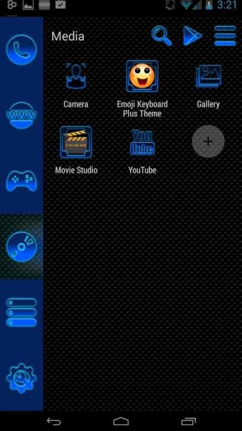 Smart Launcher Blue Neon screenshot 3
