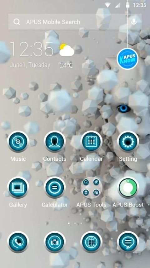 Phanton-APUS Launcher theme скриншот 3