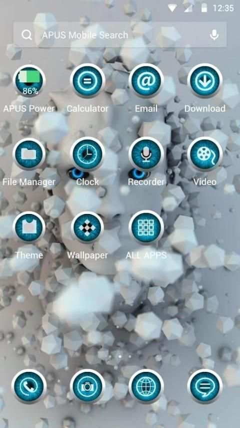Phanton-APUS Launcher theme स्क्रीनशॉट 2