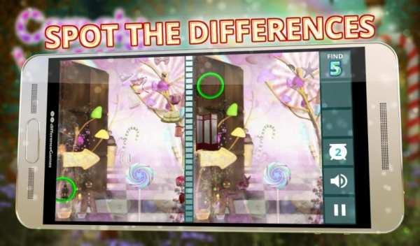 Hidden Difference: Candy World 5 تصوير الشاشة