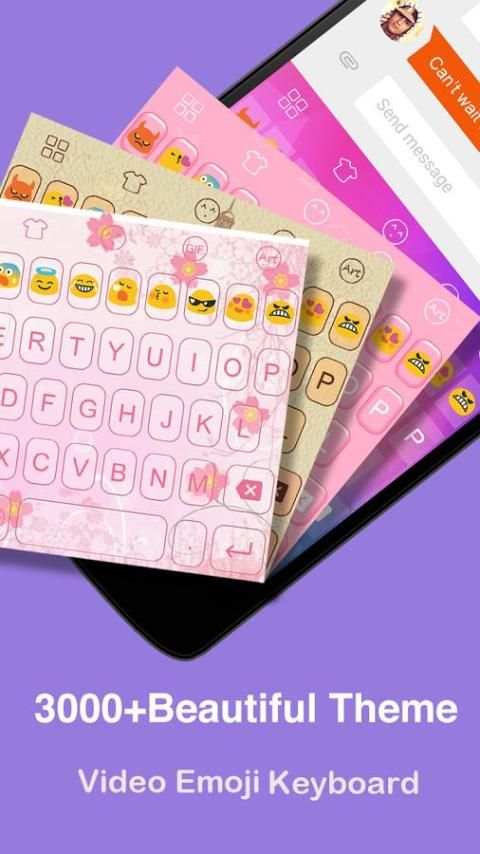 Lovely Pink Cat-Emoji Keyboard 2 تصوير الشاشة
