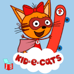ikon Kid-e-Cats Skateboard Racing. Runner game for kids