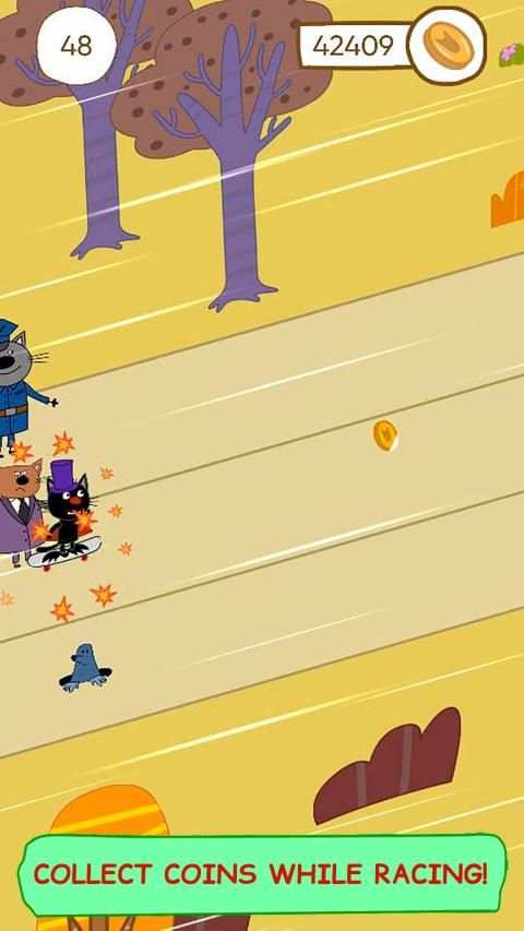 Kid-e-Cats Skateboard Racing. Runner game for kids स्क्रीनशॉट 8