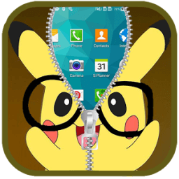 Pika Lock Screen Zipper أيقونة