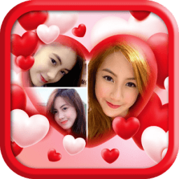 Pink Love Valentine Collage आइकन