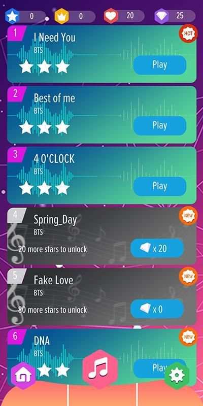 BTS Piano Tiles - Kpop screenshot 3