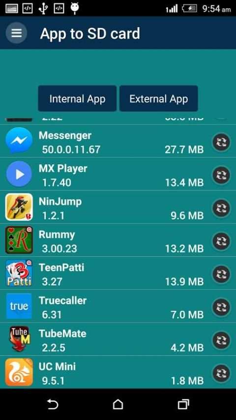 App to SD card screenshot 1