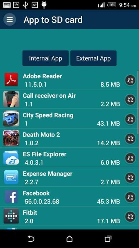 App to SD card screenshot 2