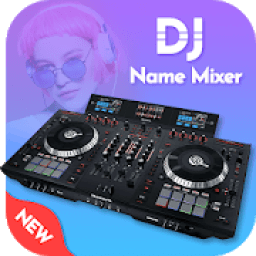 DJ Name Mixer With Music Player - Mix Name To Song आइकन