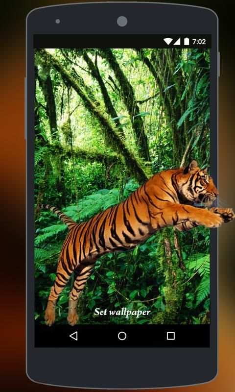 Tiger Live Wallpaper स्क्रीनशॉट 2