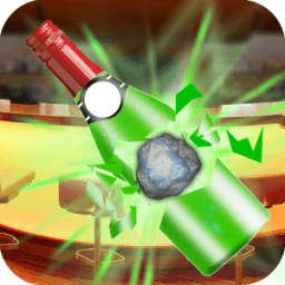 Bottle Shoot With Stone icon