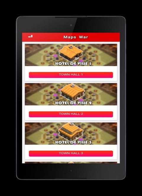 War Clash of Clans Maps 2017 скриншот 1