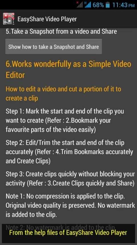 EasyShare Video Player скриншот 7