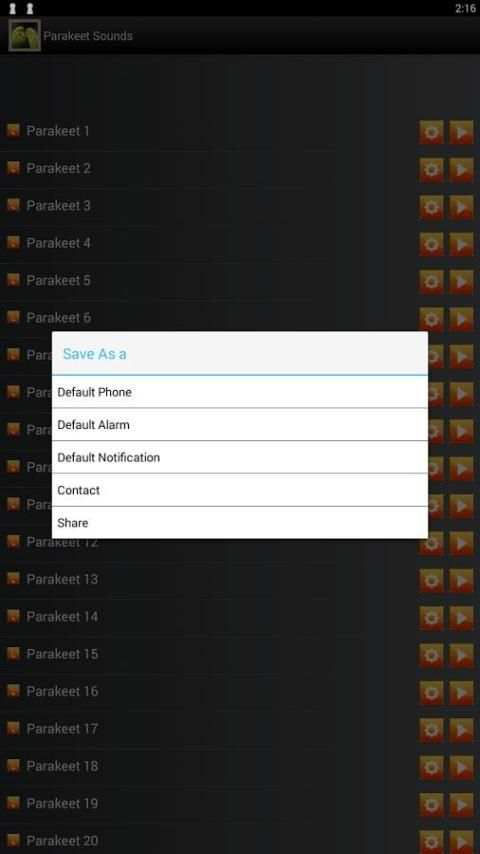 Parakeet Birds Sounds screenshot 5