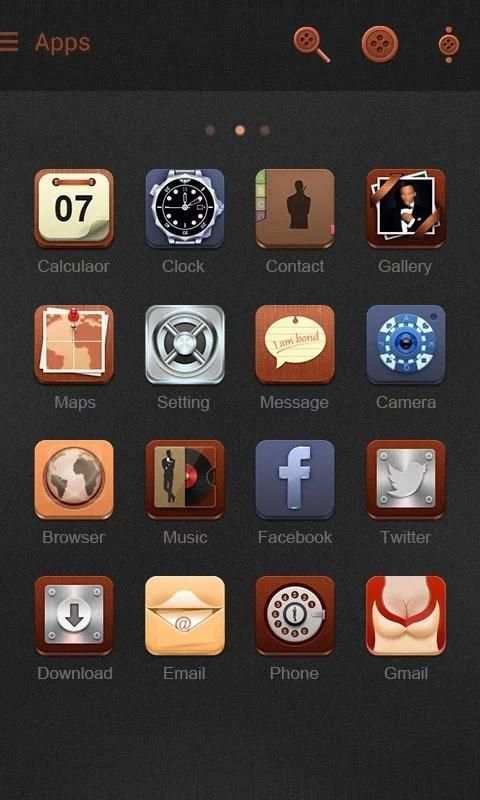 Bond GO Launcher Theme स्क्रीनशॉट 2