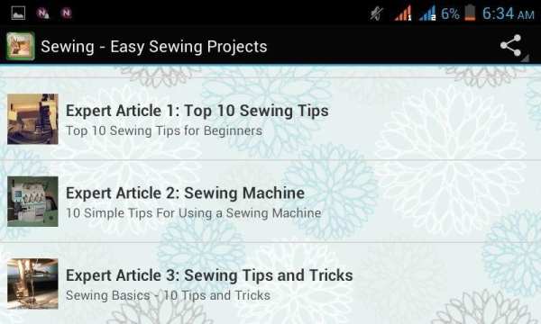 Sewing - Easy Sewing Projects скриншот 1