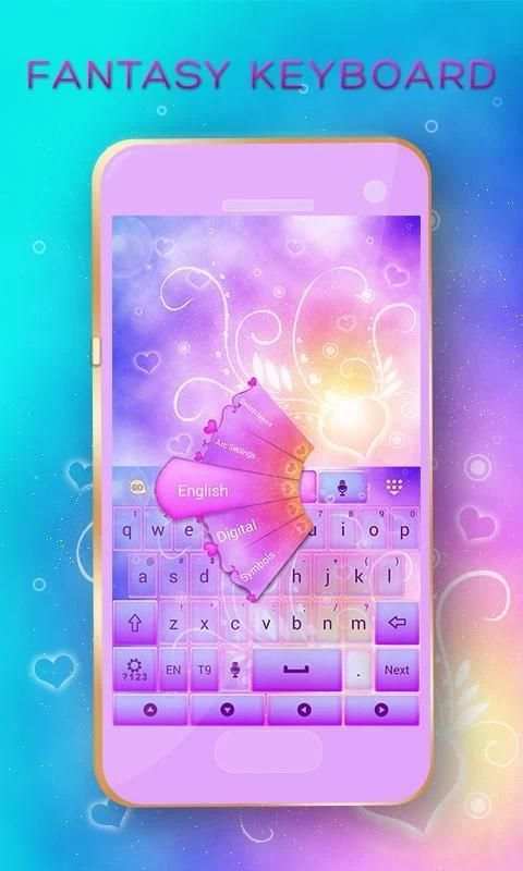 Fantasy GO Keyboard Theme 7 تصوير الشاشة