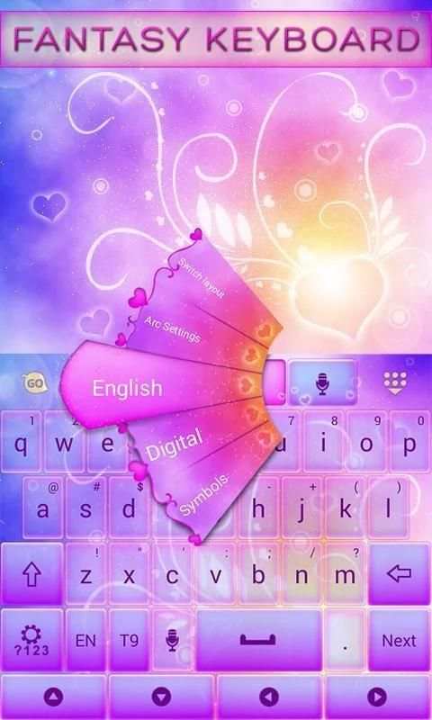 Fantasy GO Keyboard Theme 6 تصوير الشاشة