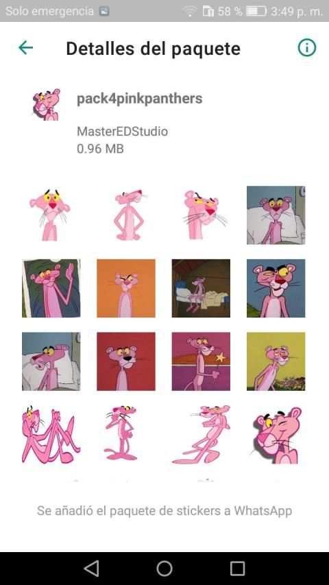 New Stickers Pink Panther WhatsApp-WAStickerApps screenshot 2