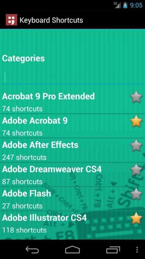 Keyboard Shortcuts Pro स्क्रीनशॉट 10
