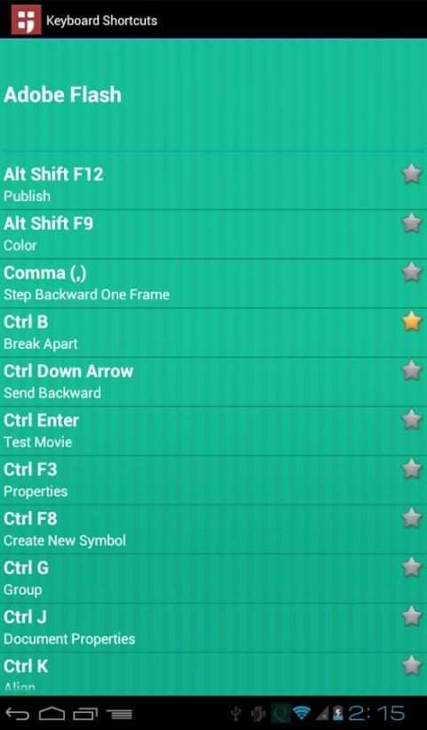 Keyboard Shortcuts Pro स्क्रीनशॉट 3