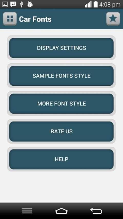 Car Fonts स्क्रीनशॉट 2