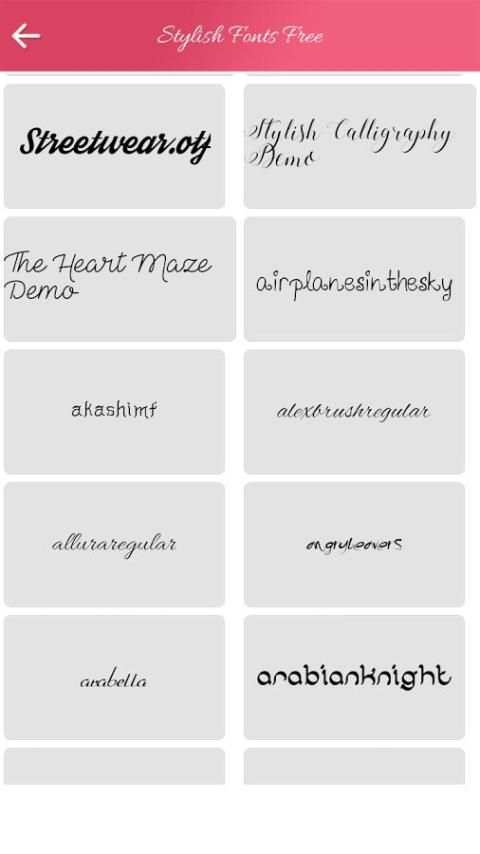 Stylish Fonts Free screenshot 4