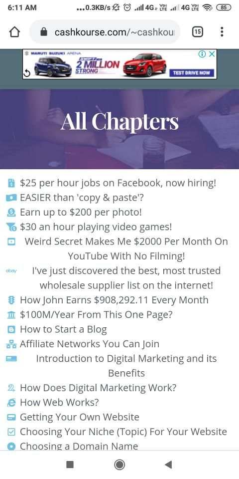 Cash Earning Course screenshot 2