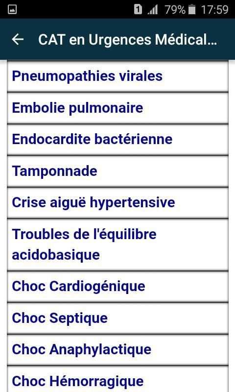 CAT En Urgences Médicales screenshot 2