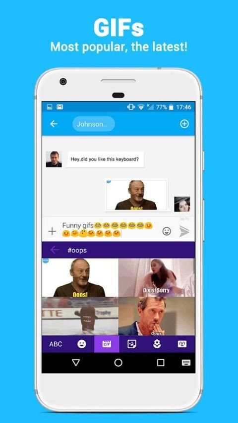 Smart Keyboard - WhatsApp GIF 8 تصوير الشاشة