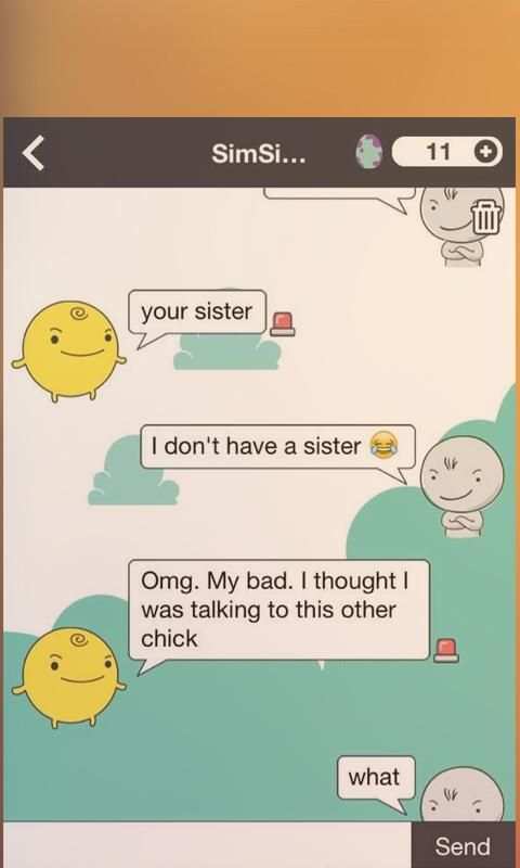 Chatting Tips Sim-simi स्क्रीनशॉट 1