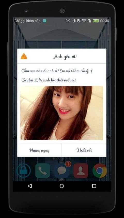 Battery Low Alert Funny Girls screenshot 3