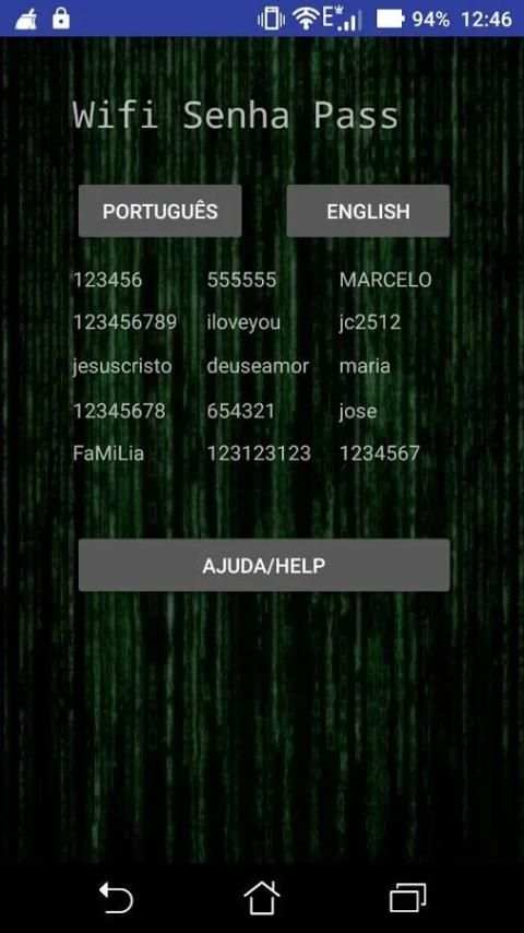 Wifi Senha Pass screenshot 1