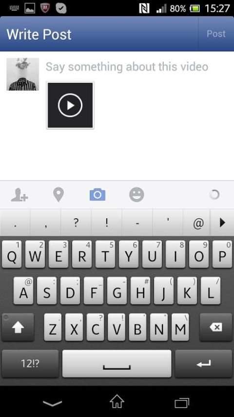 Mp3 Share to Facebook स्क्रीनशॉट 1