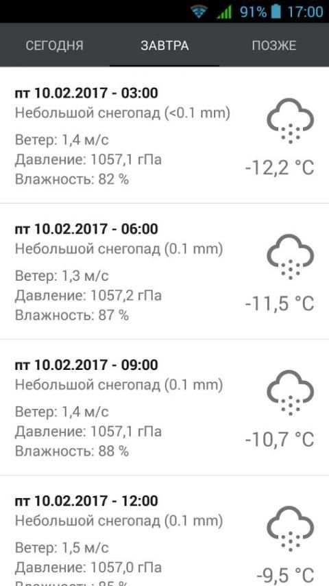 Погода в Санкт-Петербурге screenshot 4