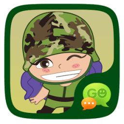 (FREE) GOSMS ARMY GIRL STICKER आइकन