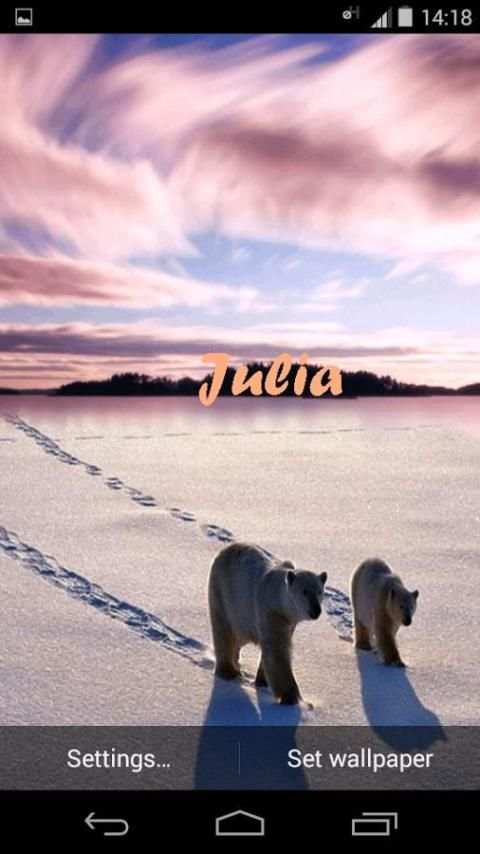 My Name Live Wallpaper स्क्रीनशॉट 4