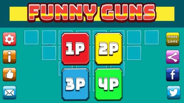 Funny Guns: 2, 4 Player Games screenshot 1