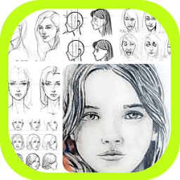 تعلم كيفية رسم فتاة الوجه أيقونة