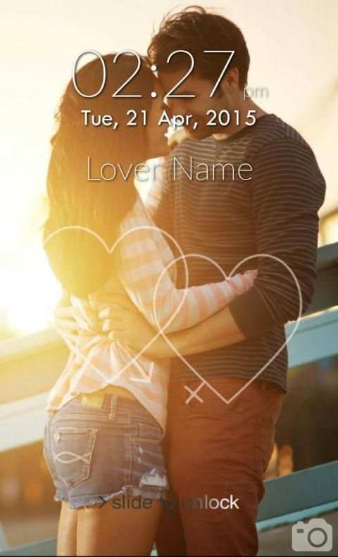 Couple Photo Lock Screen скриншот 2