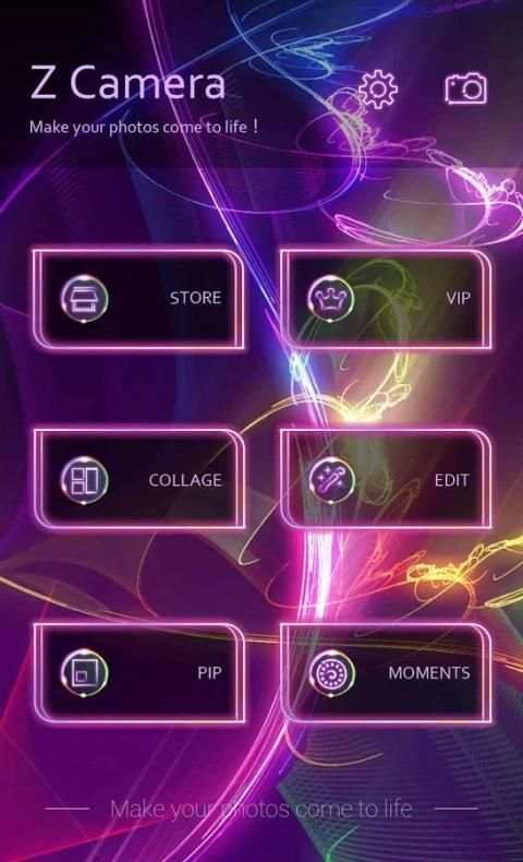 (FREE) Z CAMERA NEON THEME 2 تصوير الشاشة