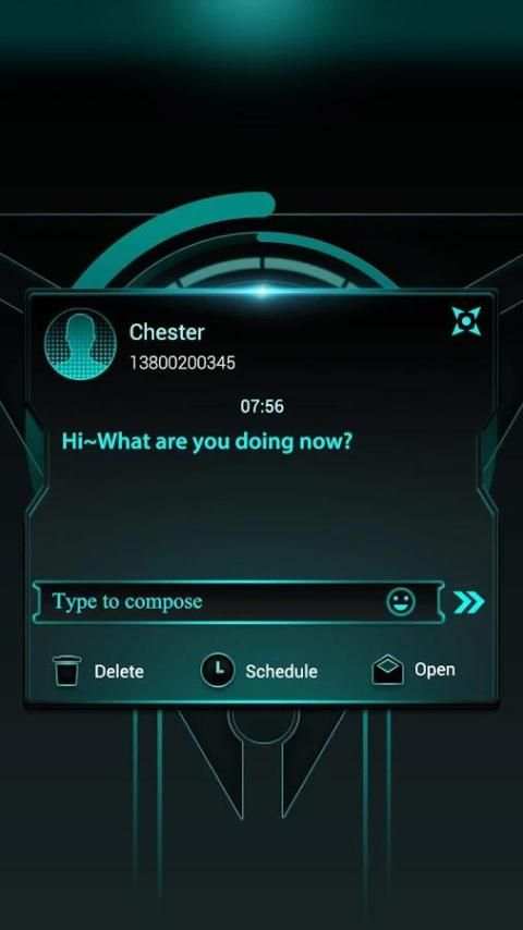 (FREE) GO SMS HALO THEME скриншот 2