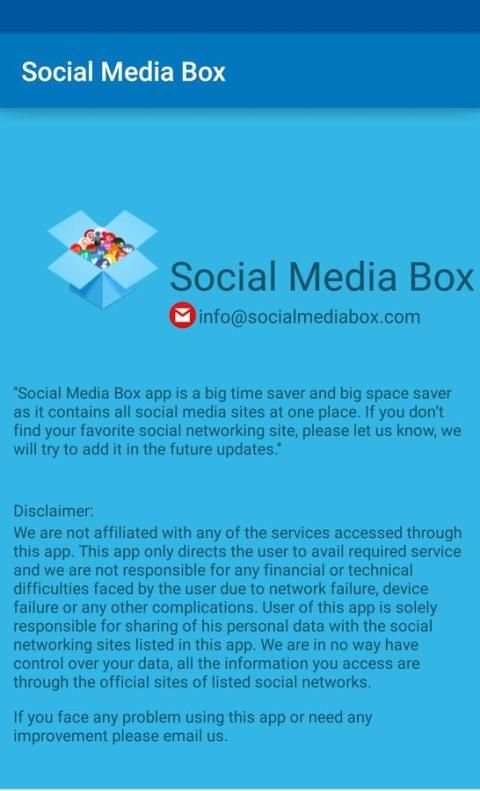 Social Media Box screenshot 1