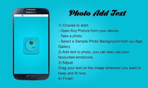 Photo Add Text स्क्रीनशॉट 1