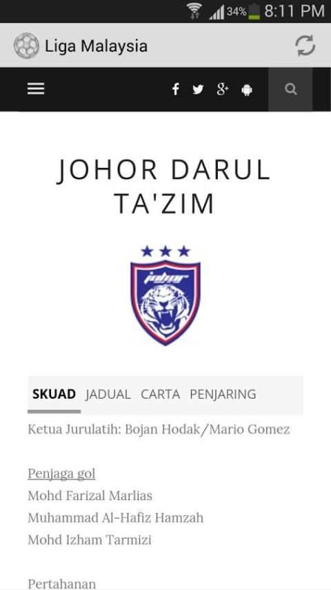 Bola Sepak Liga Malaysia 1 تصوير الشاشة