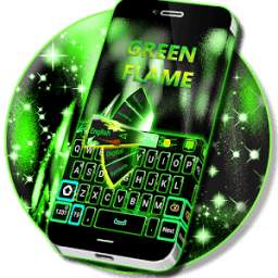 Green Flame GO Keyboard theme