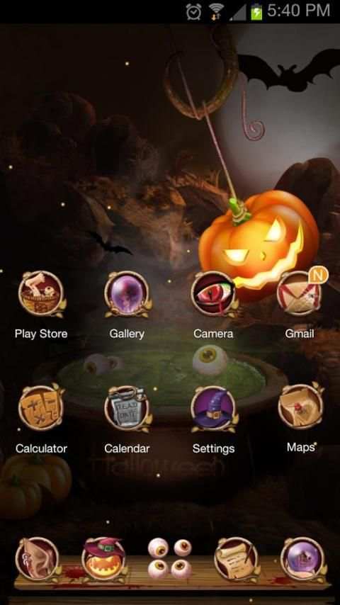 Next Launcher Theme Halloween screenshot 6