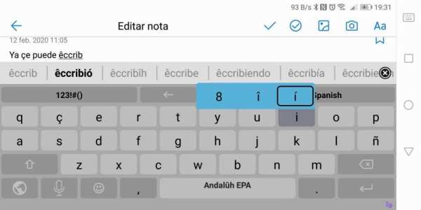 Teclado Andaluz EPA for AnySoftKeyboard screenshot 5