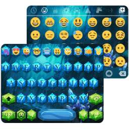 Diamond Emoji Keyboard Theme